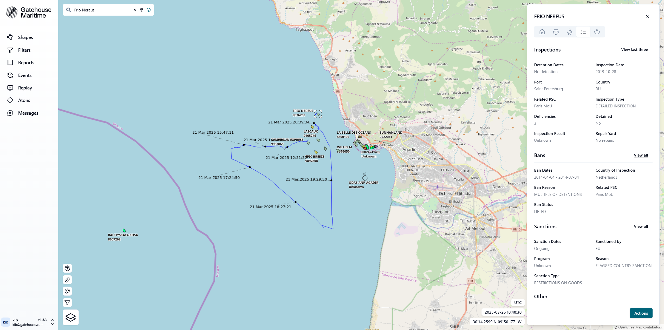 Extended Vessel Information