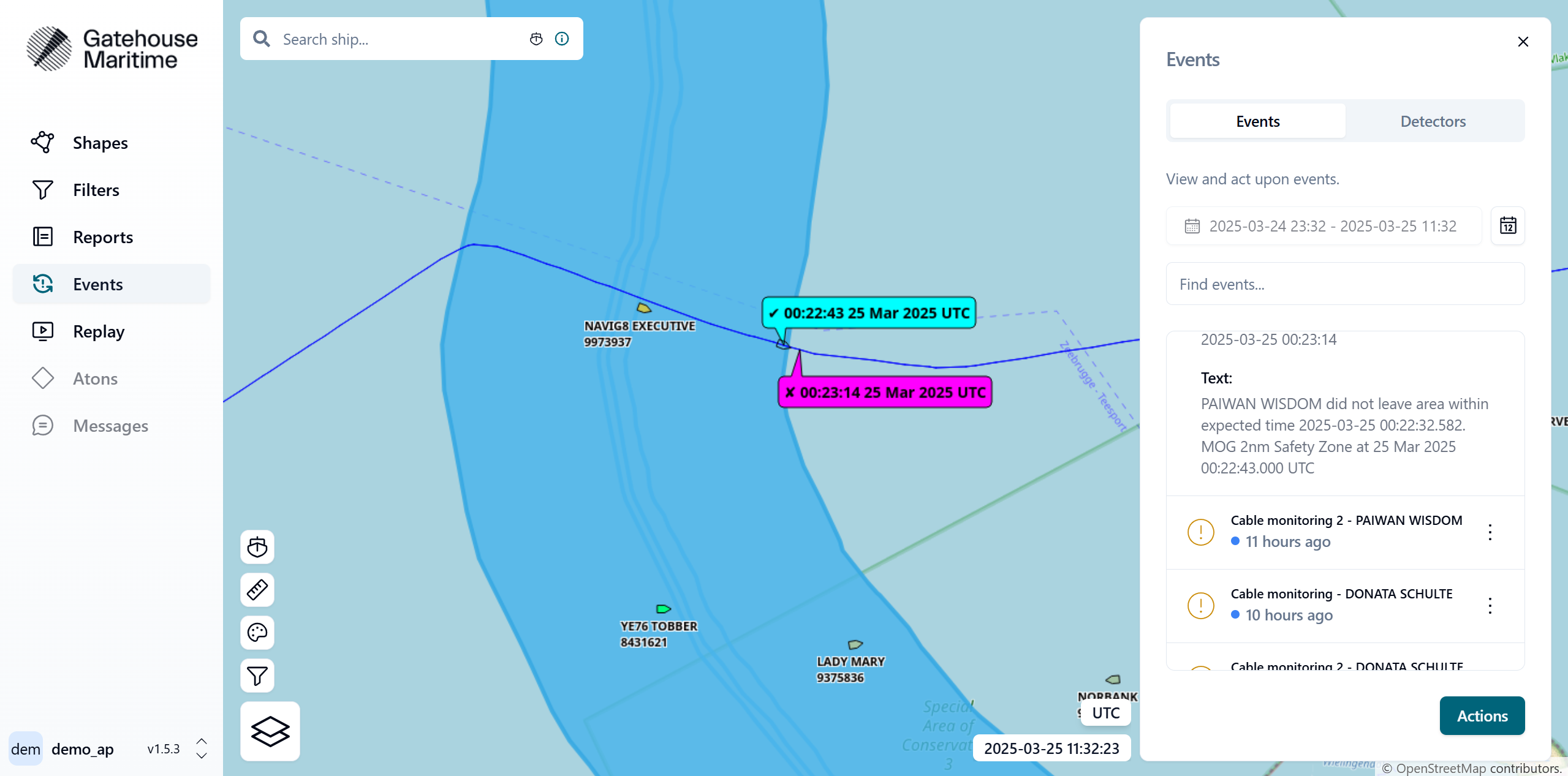 Event Alerting in MDM, Gatehouse Maritime Products